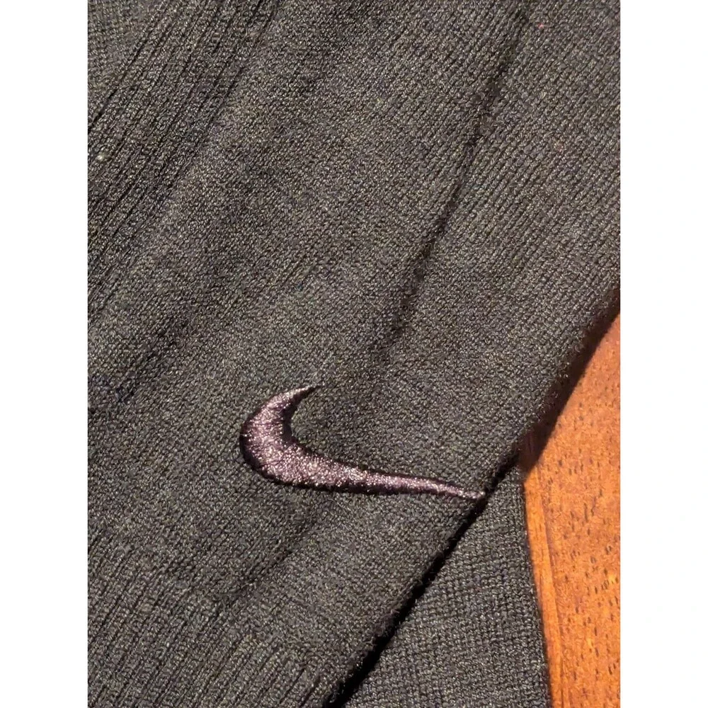 Nike Tiger Woods Wool Blend Golf Sweater The‎ League Medium Black Knit Pullover